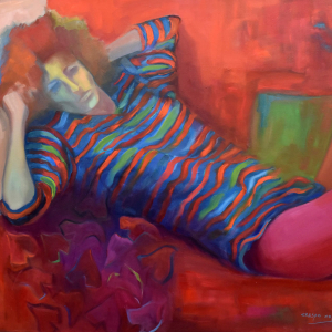 A Rayas - óleo 90x100 2021