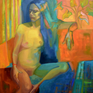 Intimidad - óleo 100x90 2022