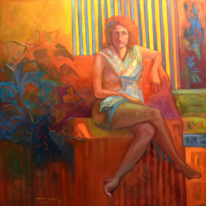 La Tía Sara - óleo 140x140 2022