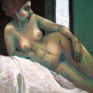 Detrás de la Puerta - Pastel 100x70 Año 2013