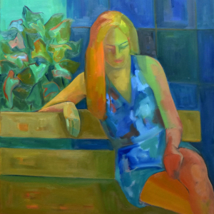 En el Jardín - óleo 100x80 2022