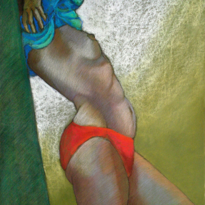 Desvistiéndose - Pastel 100x70 2014