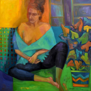 Fresco Anochecer - óleo 100x100 2022