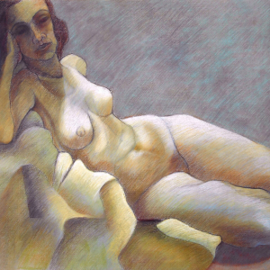Los Pensamientos de Nadia Pastel 70x100 2015
