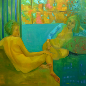 Diálogo Relajado - óleo130x160 2023