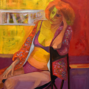 Silla Negra - Óleo 100x80 2024