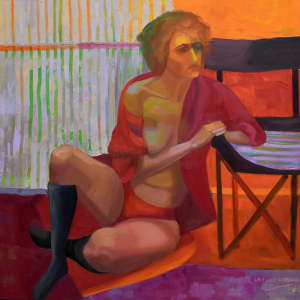 Silla Negra II - Óleo 100x100 2024