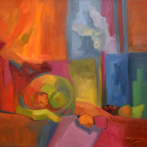 Las Frutas que Caen - Óleo 80x90 2021