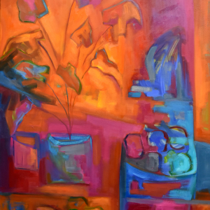 Frutas sobre la Mesa - óleo 100x80 2021