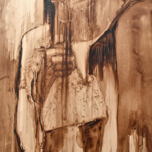 El Santo Papa - Pintura Asfáltica 77x53 2006