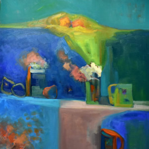 Frutas y Flores - Óleo 100x90 2021