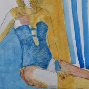 Malla Azul - Acuarela y Lápiz 4231 2024