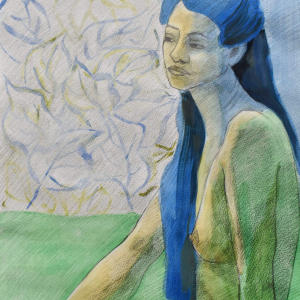 La Señorita Lee - Acuarela y Lápiz 42x31 2024