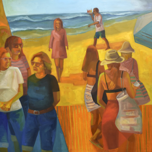 Otoño con Amigas en la Malagueta - Óleo 130x160 Año 2025